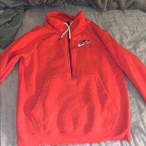 Nike floral half zip